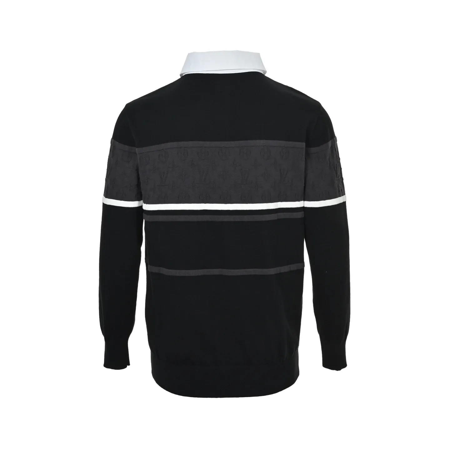 Louis Vuitton 25Fw jacquard jacquard lapel sweater
